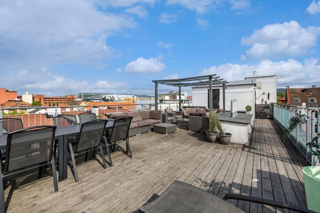 Apartmán Live On The Roof Of Oslo City Center Exteriér fotografie